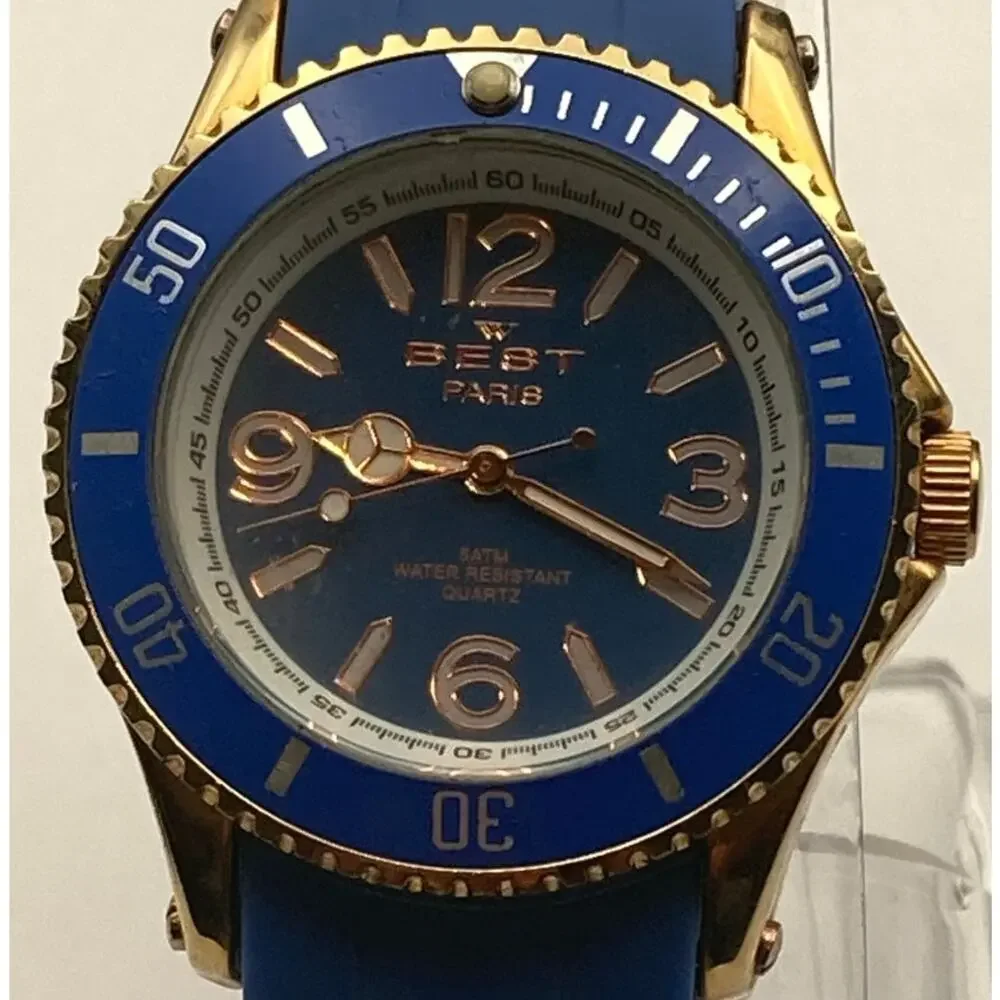 W Best Paris Limited Edition Mens Womens Watch 38mm - New Battery -Adjustable WR